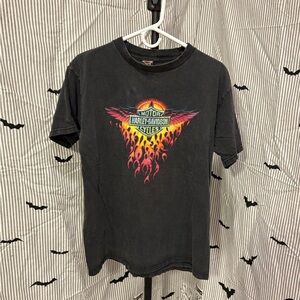 ITEM#64 Vintage Harley Davidson Phoenix Flame Eagle Shirt L 1998 
20x28